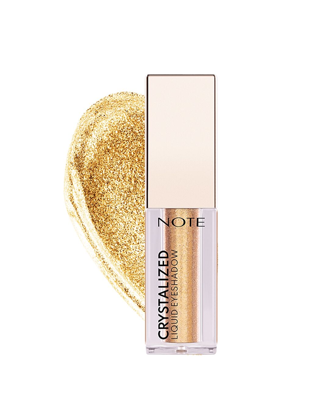 Note Cosmetique Crystalized Liquid Eyeshadow Likit Metalik Göz Farı - 07 Golden Theory