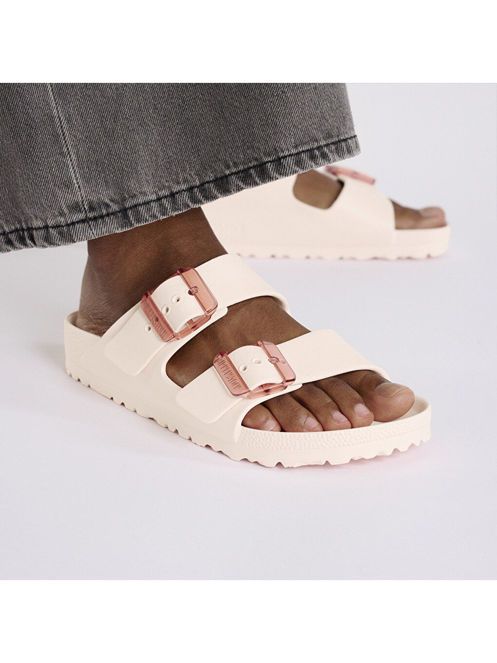 Pembe Kadın Terlik 1029742 ARIZONA EVA STEALTH BUCKLE Light Rose-7
