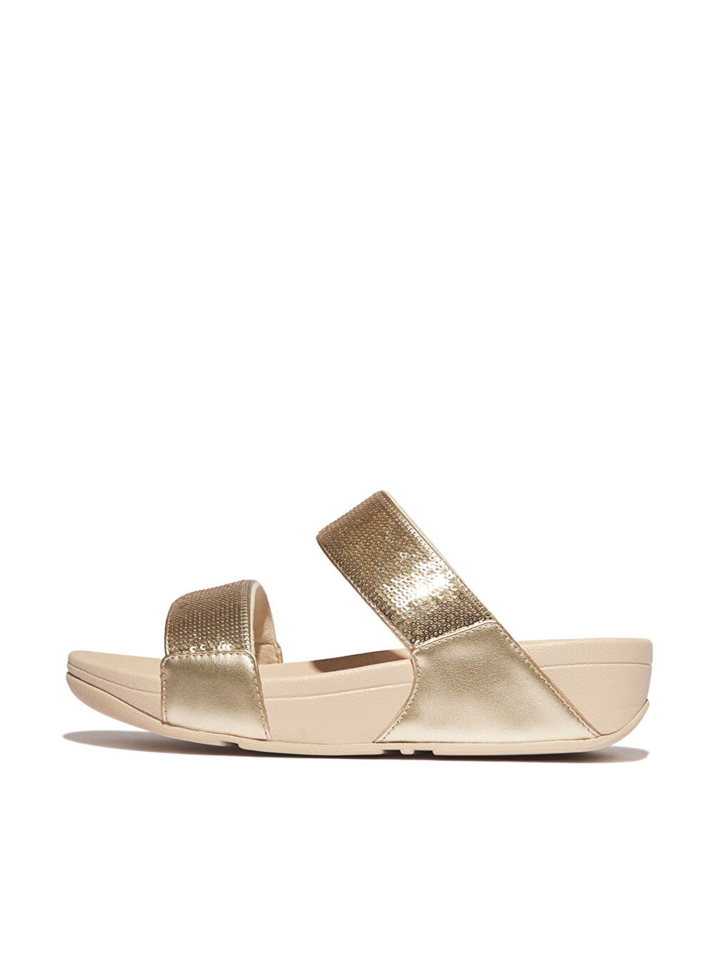 Sarı Kadın Terlik JF2-090 /675 /B50 LULU Sequin Slides