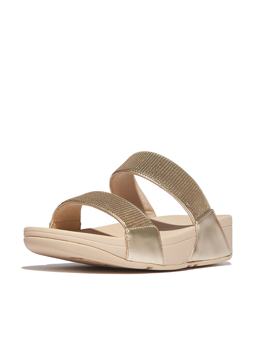 Sarı Kadın Terlik JF2-090 /675 /B50 LULU Sequin Slides-2