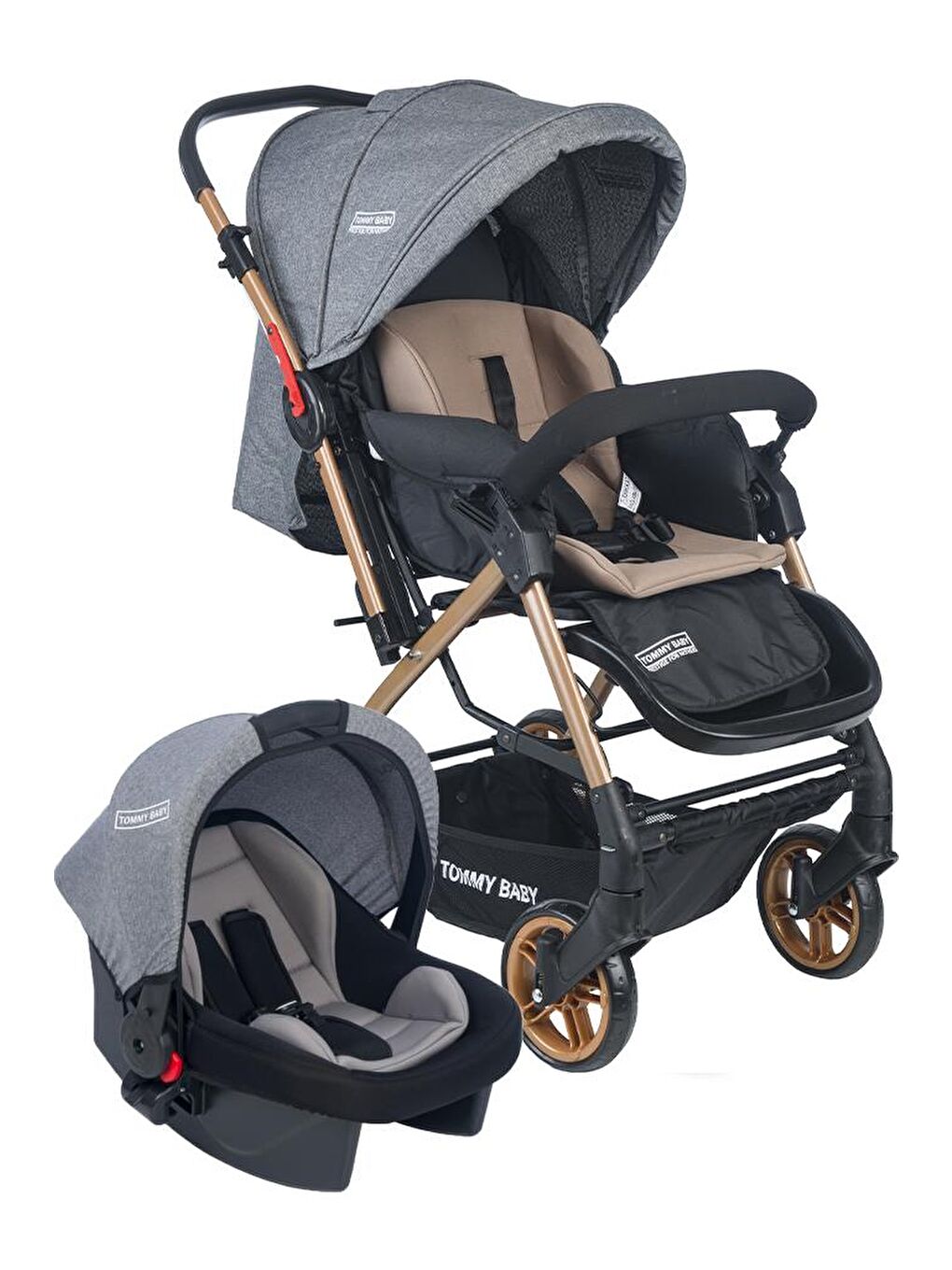 Cross Travel  Çift Yönlü Bebek Arabası Seyahat Sistem Puset