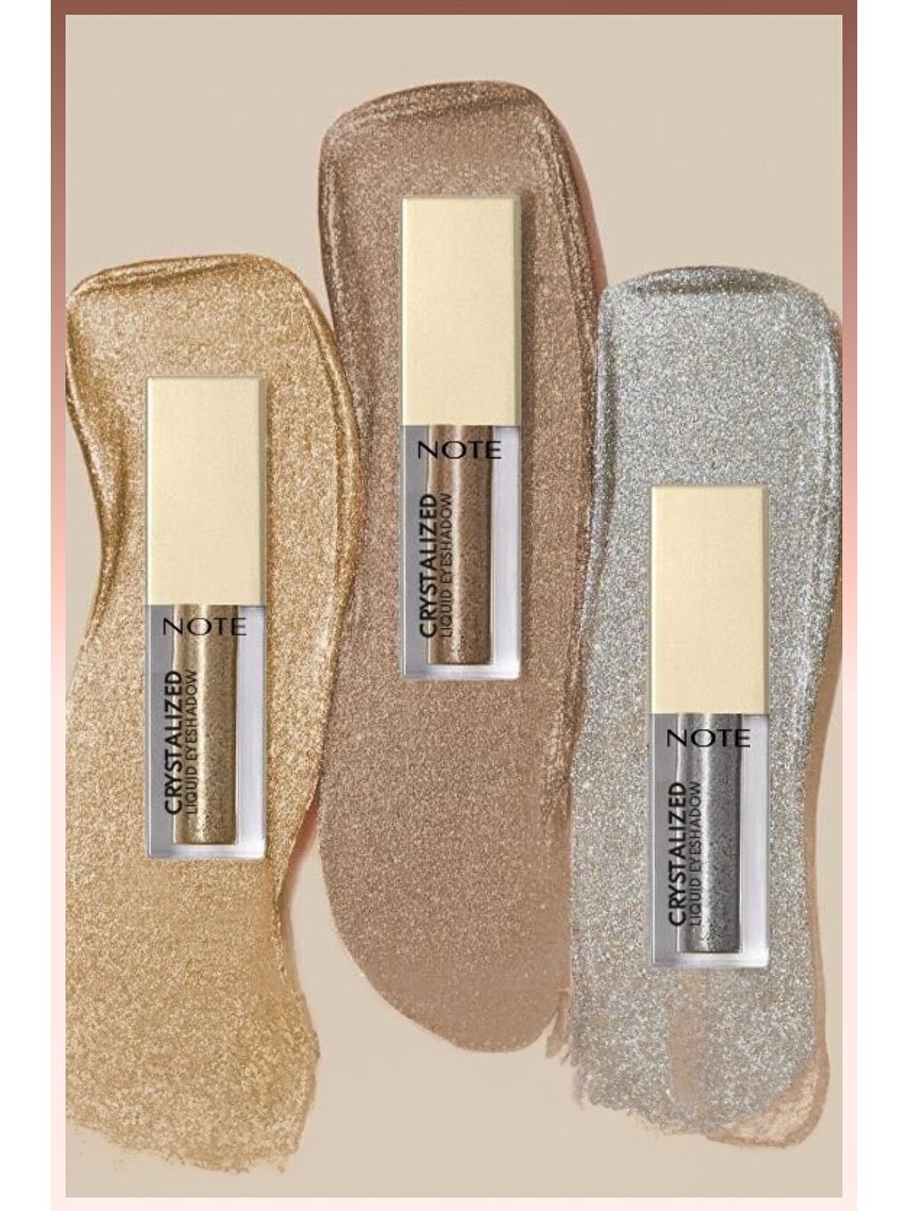 Crystalized Liquid Eyeshadow Likit Metalik Göz Farı - 01 Soft Elegance-3