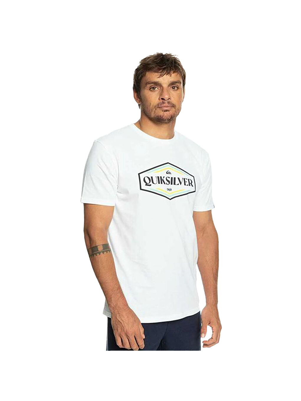 Beyaz Shapesup Erkek Renkli Tişört-3