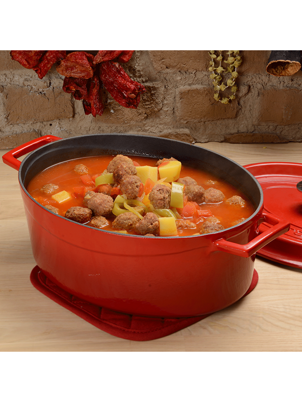 Turuncu Oval Tencere. Trendy Serisi Ölçü 23x29cm.-5