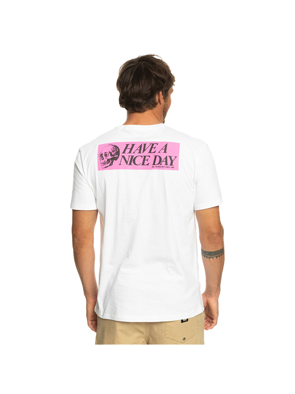 Beyaz Nicedays Erkek Renkli Tişört-1