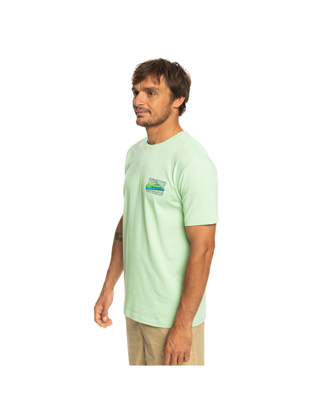 Retrofade Erkek Yeşil Tişört-1