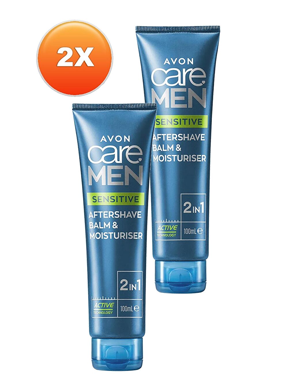 AVON Care Men Sensitive 2'si 1 Arada Tıraş Sonrası Balsam ve Nemlendirici 100 ml 2'li Set - 1