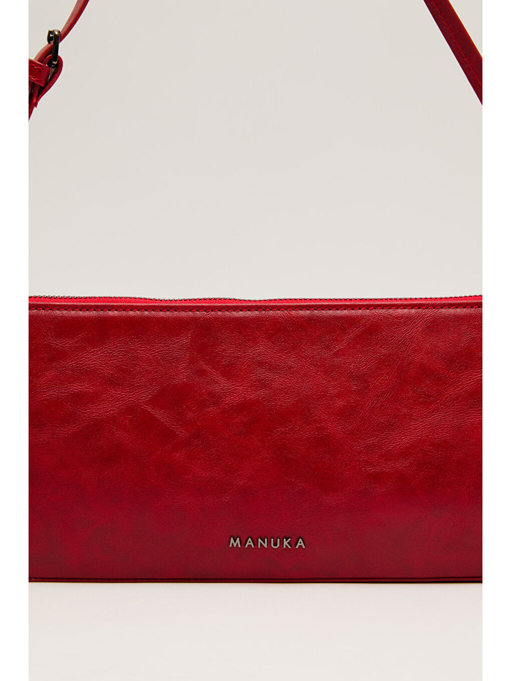 İnce Askılı Baget Çanta Kırmızı-3