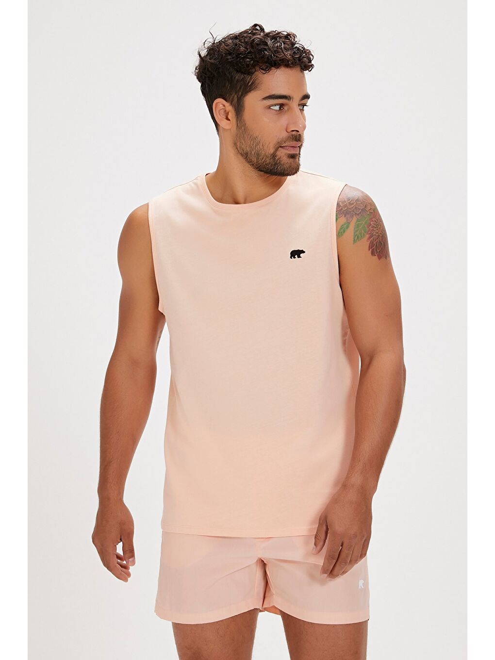 Rowan Pembe Erkek Kolsuz Tişört