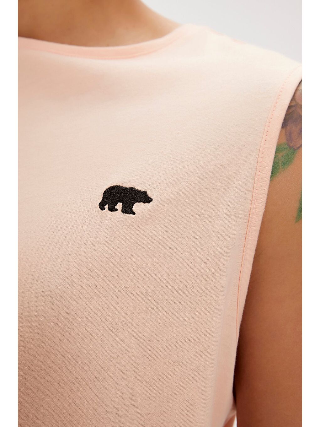 Rowan Pembe Erkek Kolsuz Tişört-1