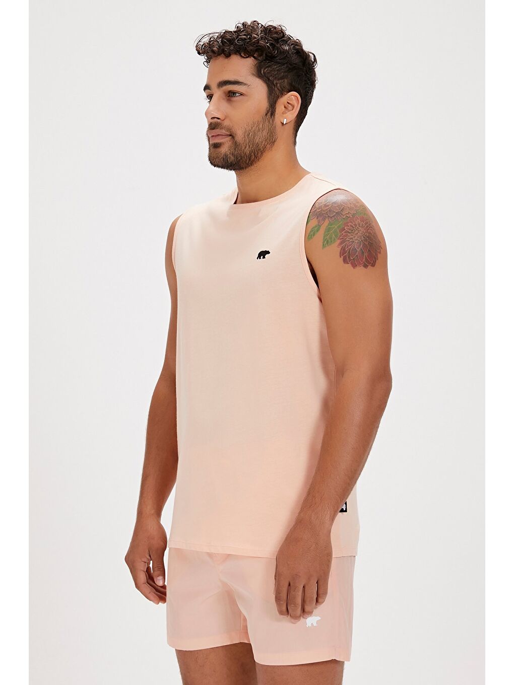 Rowan Pembe Erkek Kolsuz Tişört-2