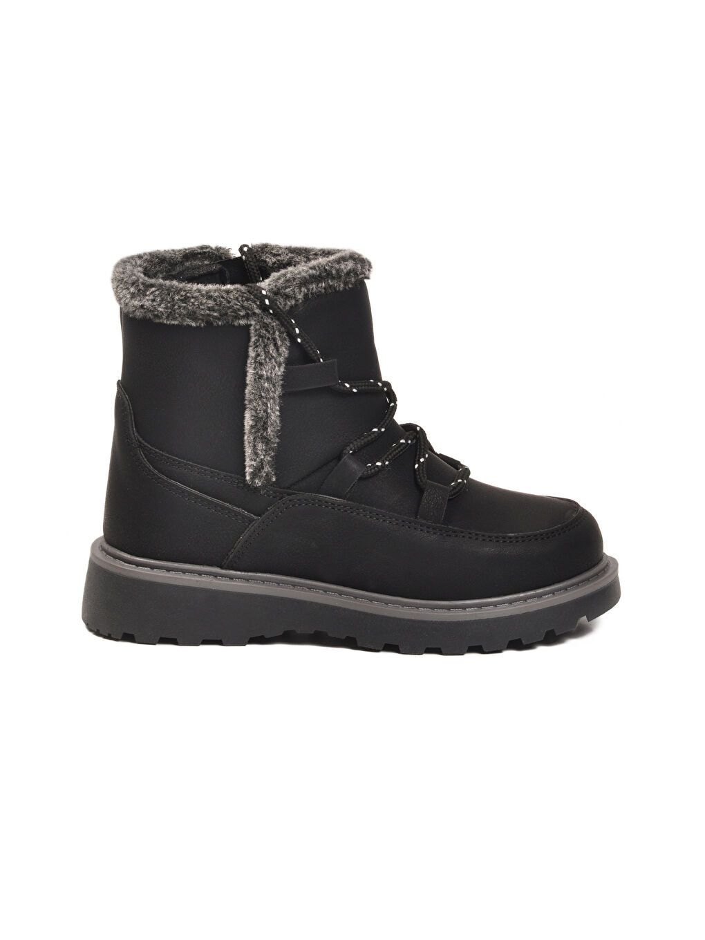 Siyah İçi Polarlı Kaymaz Kız Çocuk Bot Lina F-1