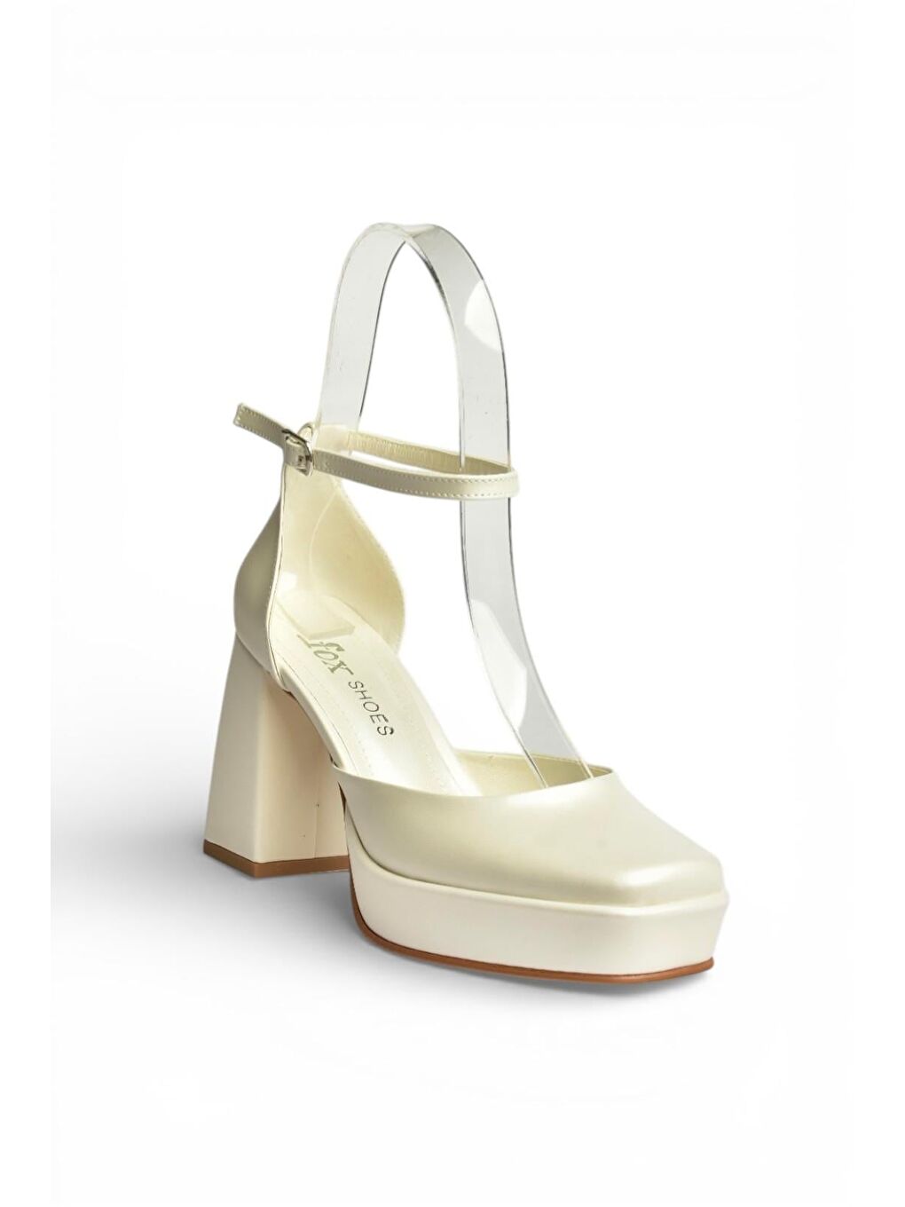 Bej Sedef Kadın Topuklu Ayakkabı Y246043009-6