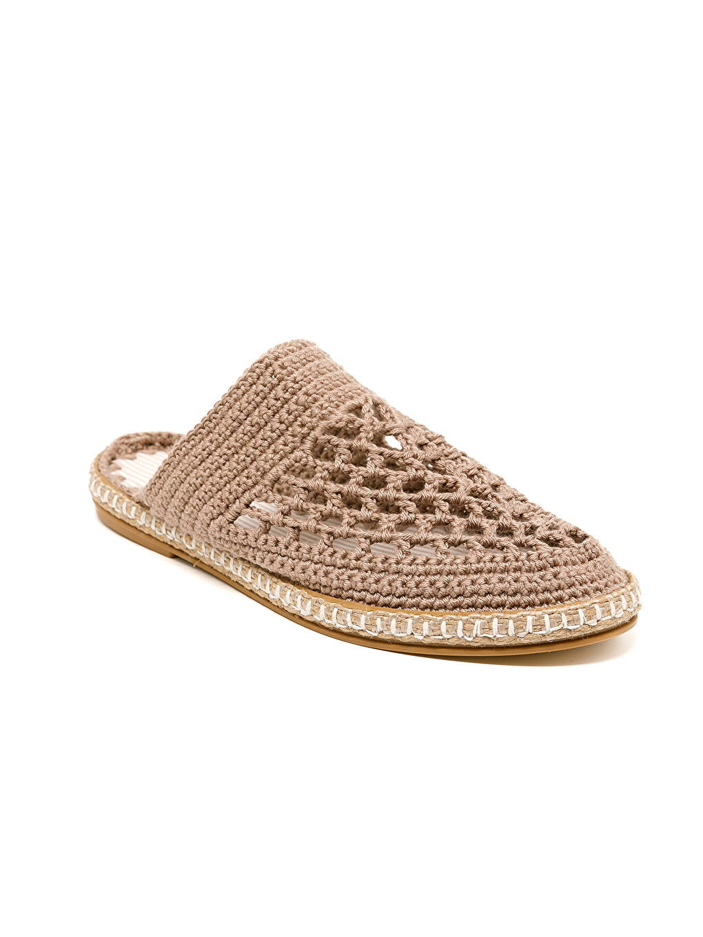 Bej Kadın Terlik BBS_JMY Knitwear Slippers Olive Green-1