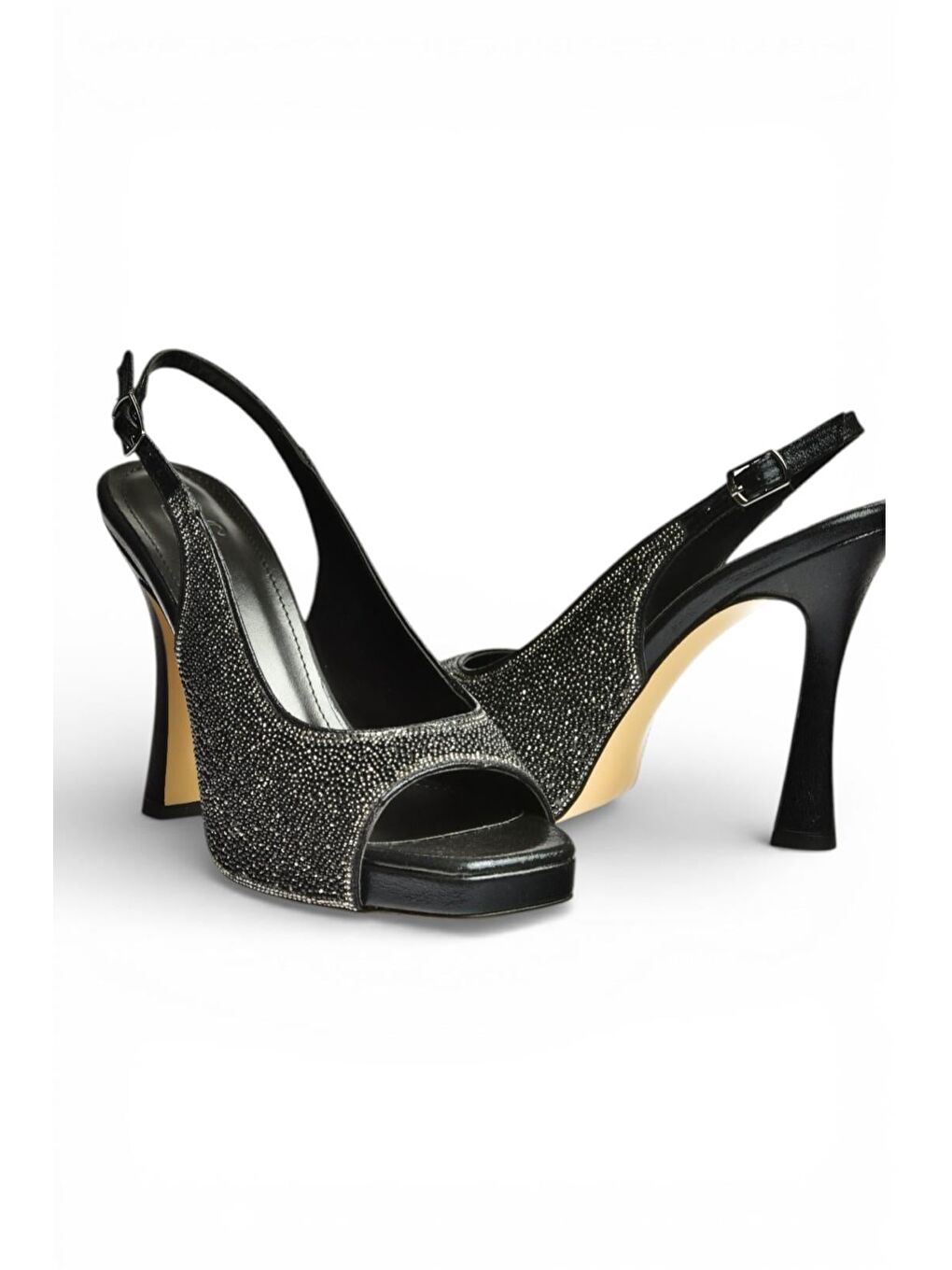 Siyah Kadın Topuklu Ayakkabı Y569925214-2