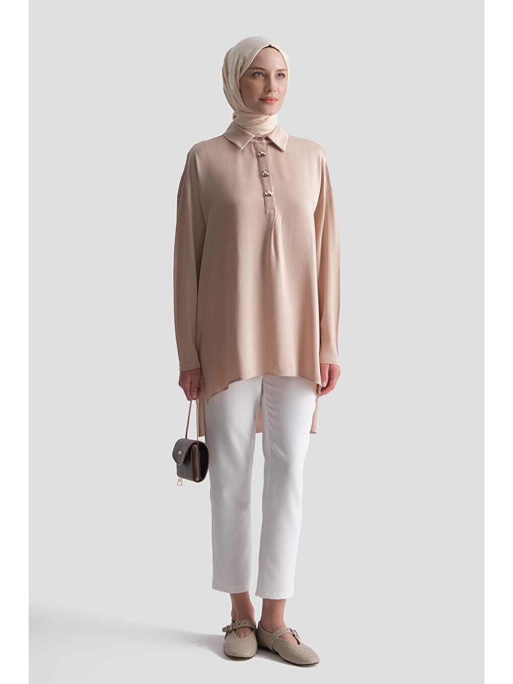 Kupra Mixli Triko Tunik 25k2006 Bej-1