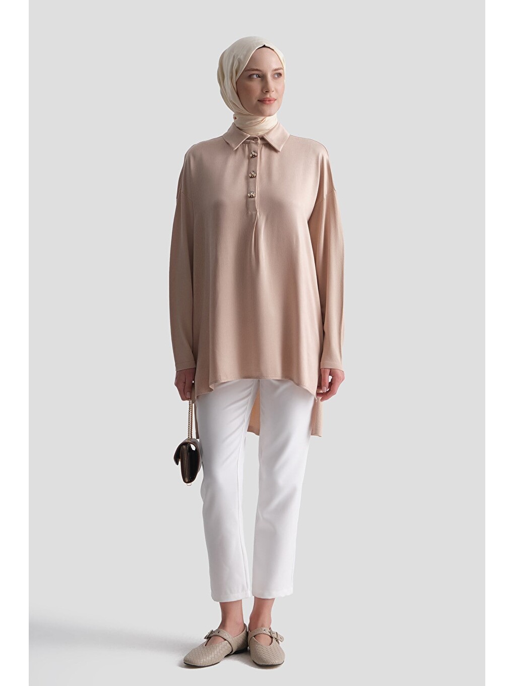 Kupra Mixli Triko Tunik 25k2006 Bej-2