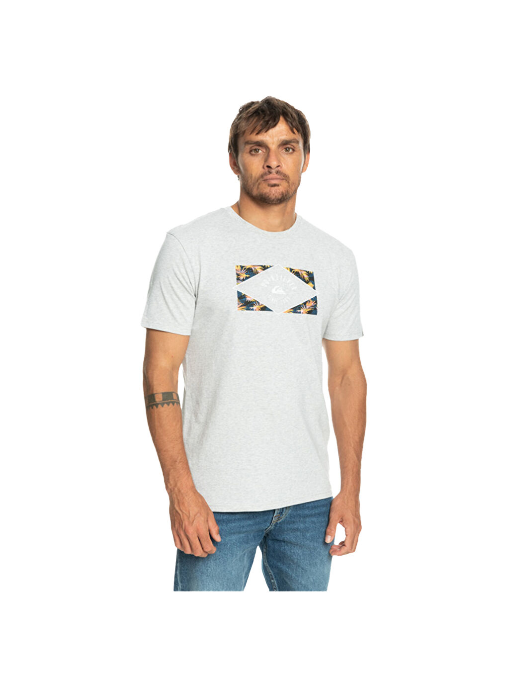 Karışık Circledline Erkek Renkli Tişört-1