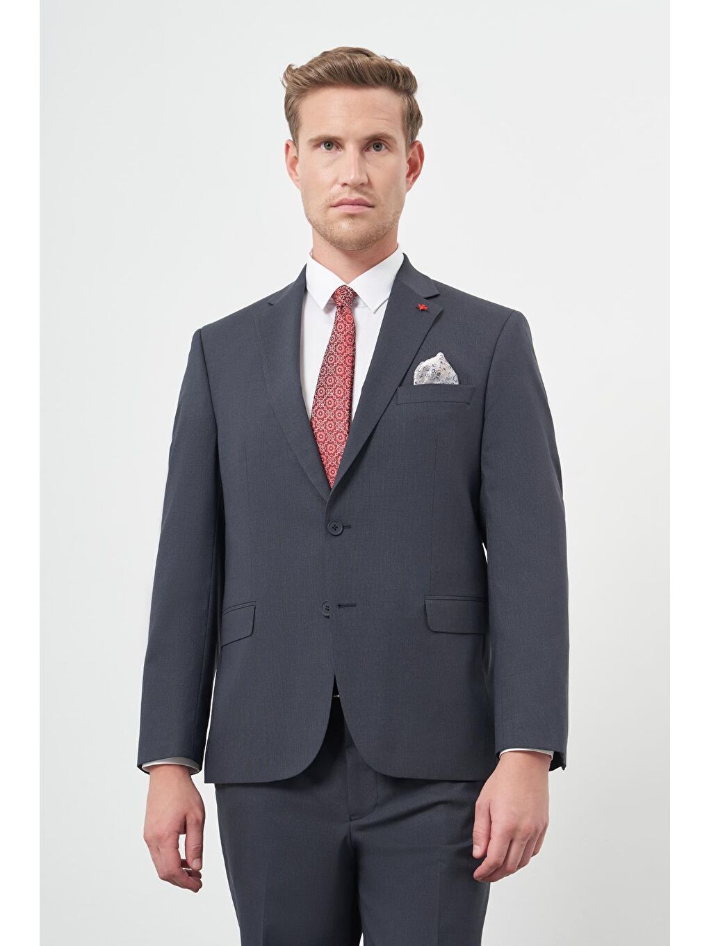 Lacivert Mono Yaka 4 Drop Comfort Fit Classic Takım Elbise 1001245168