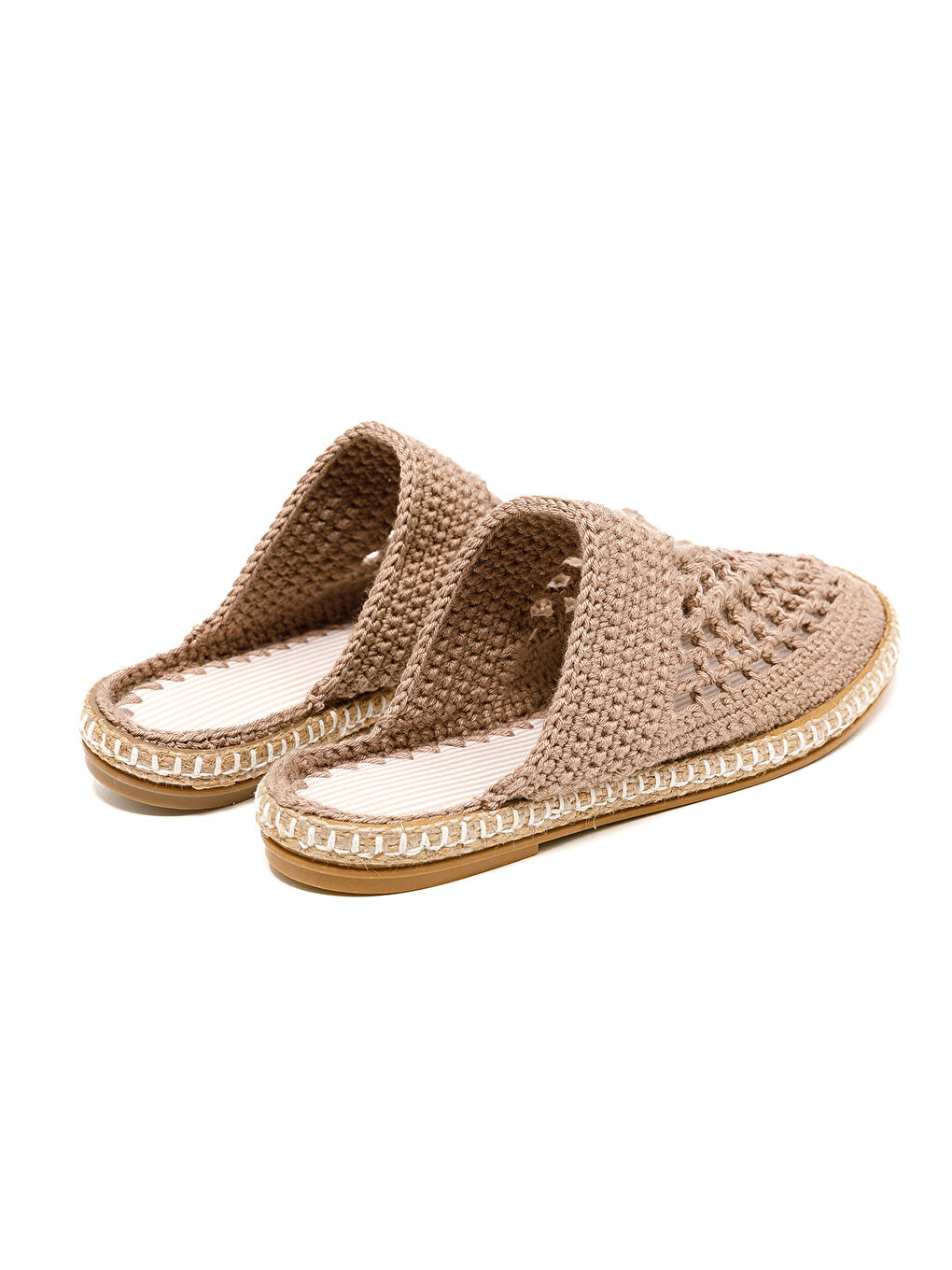 Bej Kadın Terlik BBS_JMY Knitwear Slippers Olive Green-4