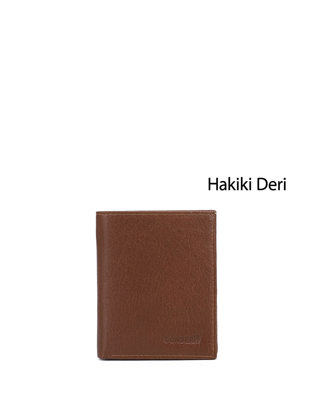 Kahverengi Erkek Taba Kahve Mel. Hakiki Deri Dikey Cüzdan