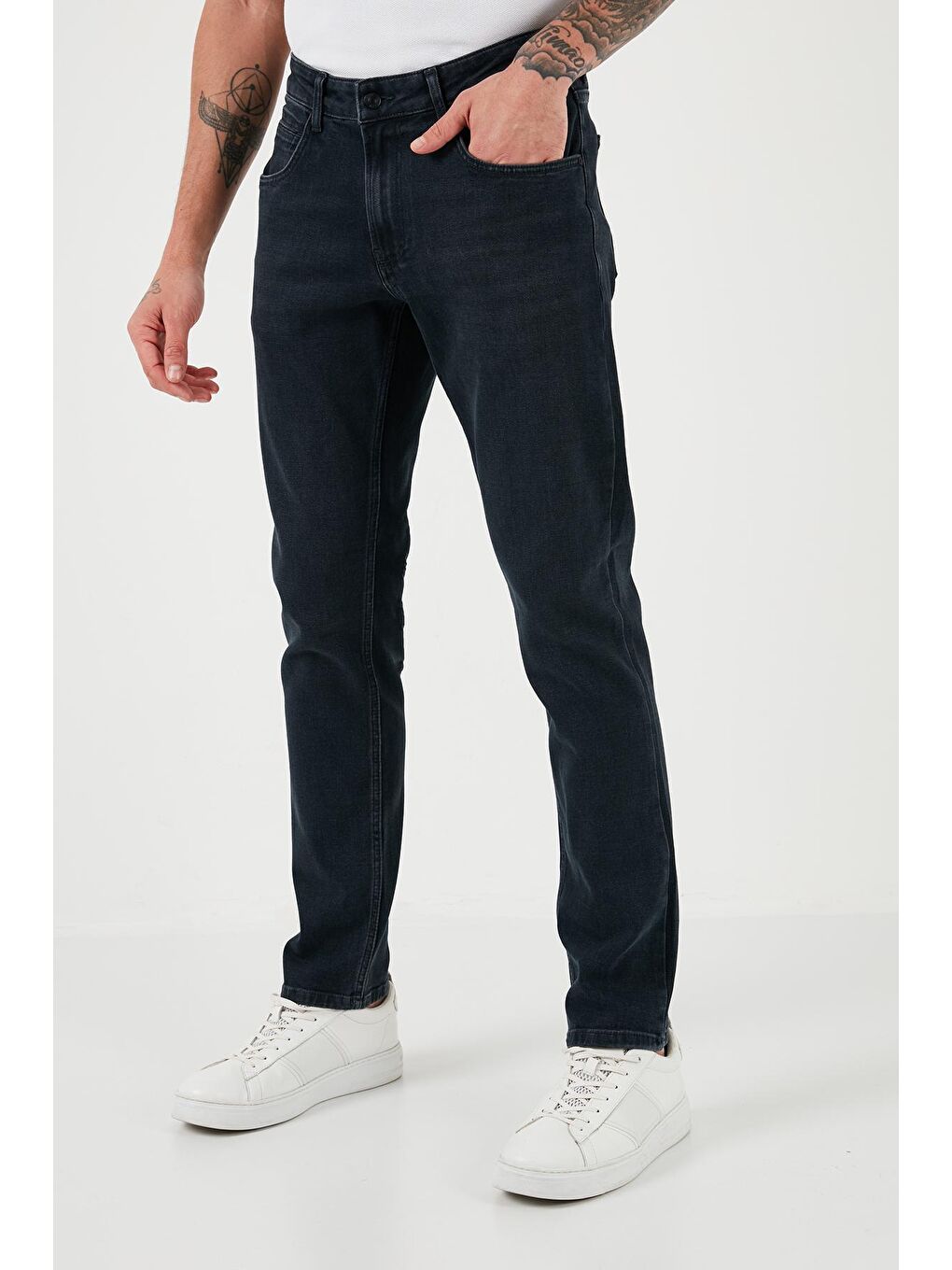 Buratti Lacivert Pamuklu Normal Bel Regular Fit Boru Paça Jeans 2210J116PARMA