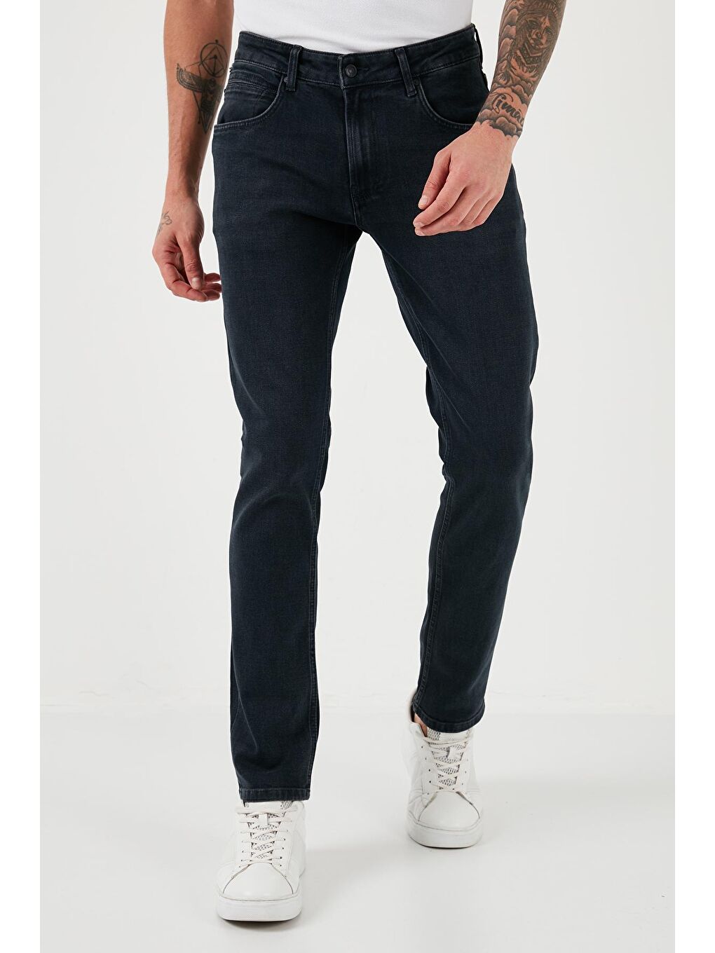 Buratti Lacivert Pamuklu Normal Bel Regular Fit Boru Paça Jeans 2210J116PARMA - 2