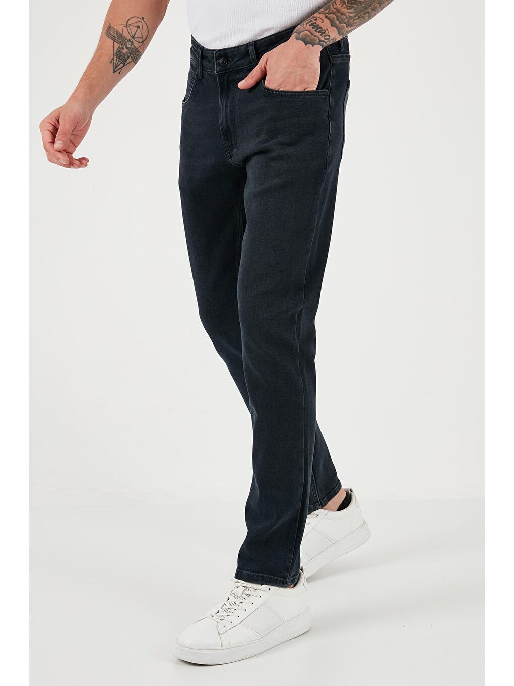 Buratti Lacivert Pamuklu Normal Bel Regular Fit Boru Paça Jeans 2210J116PARMA - 3