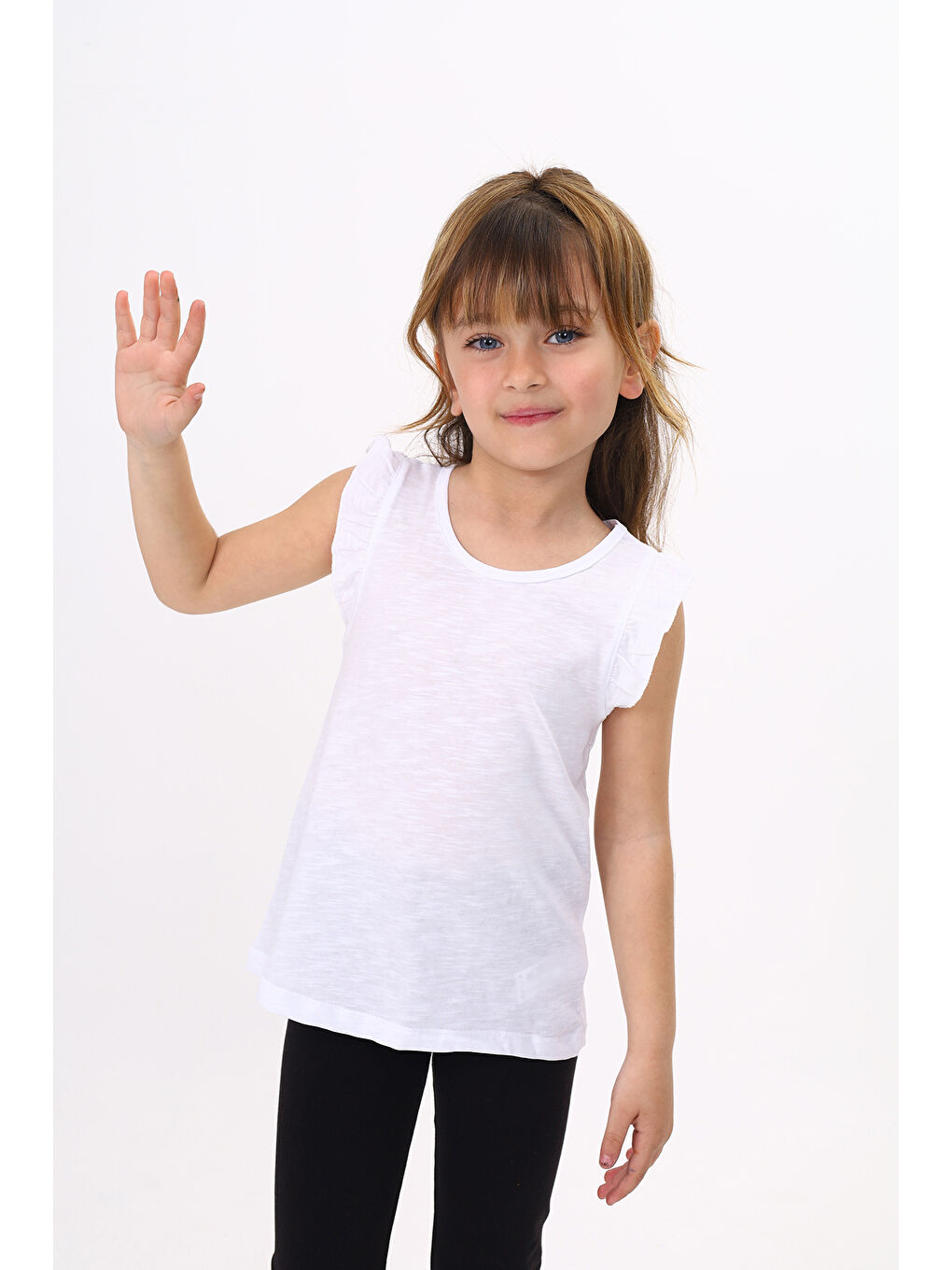 Toontoykids Beyaz Kız Çocuk Atlet
