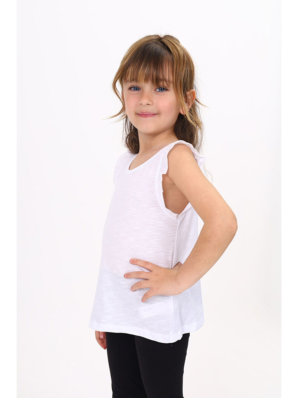 Toontoykids Beyaz Kız Çocuk Atlet - 1