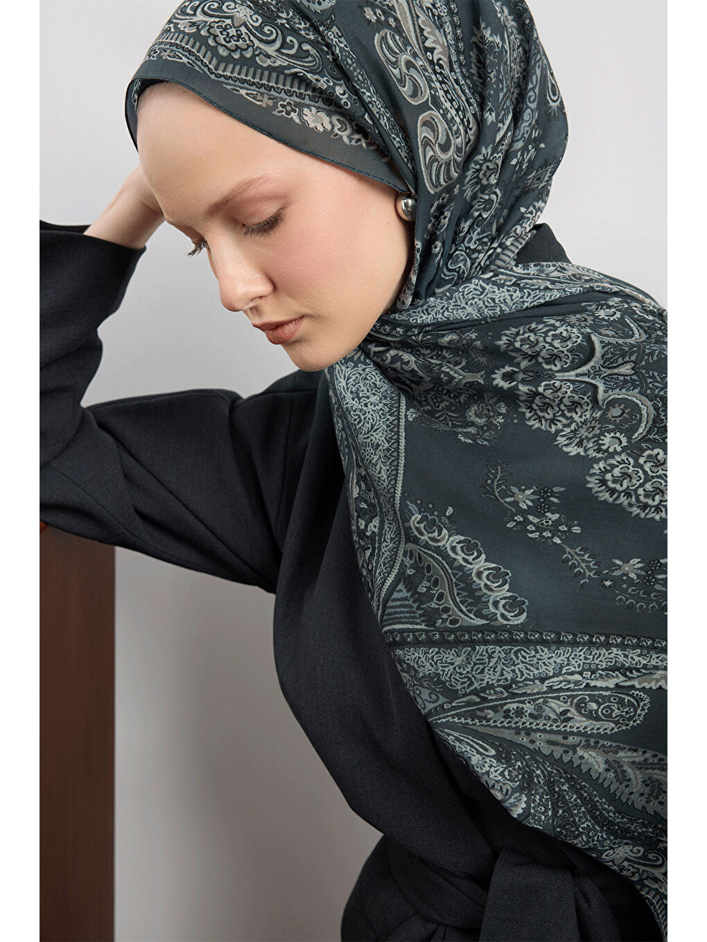 Pamuk Şal Flow Antrasit-3