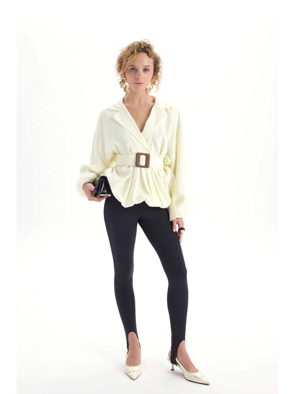 Forteza Balon Kesim Sarı Ceket Gömlek-2