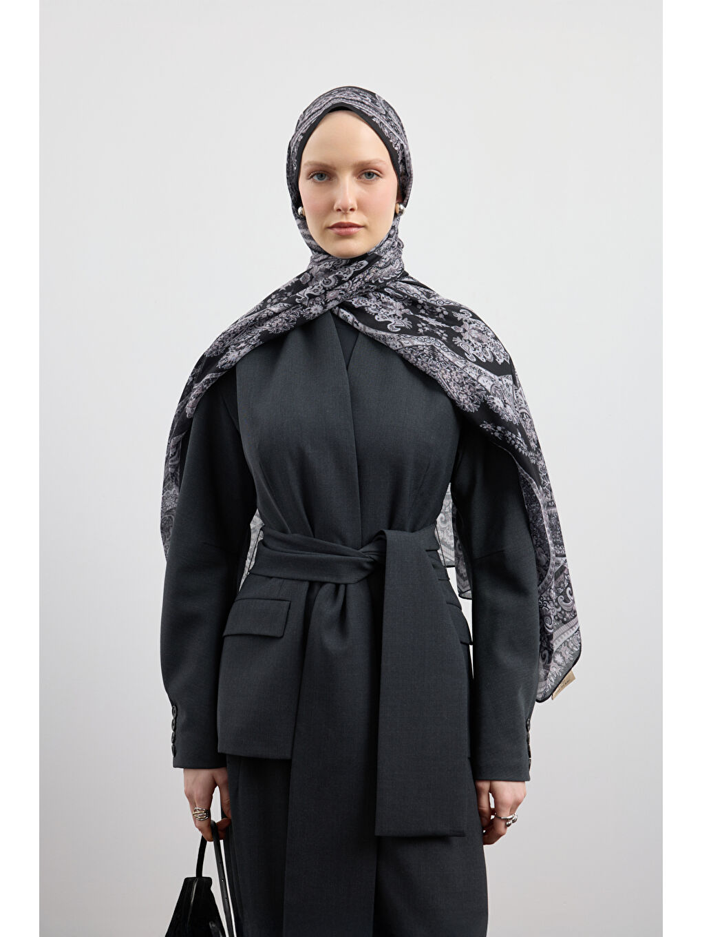 Pamuk Şal Flow Siyah