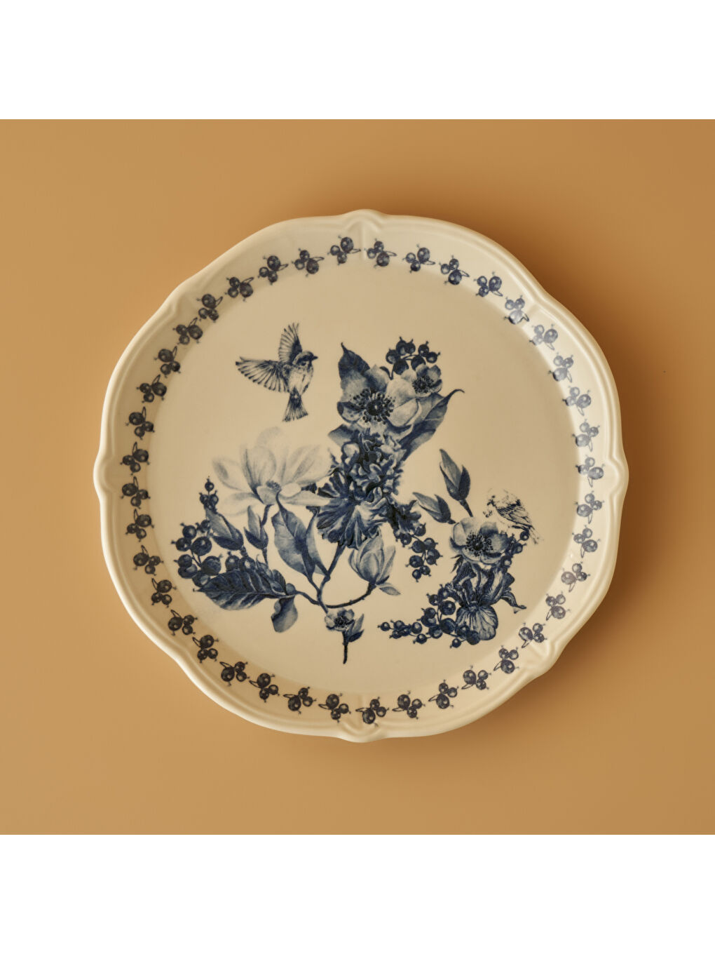 Vanessa Stoneware Sunum Tabağı Mavi (32 cm)