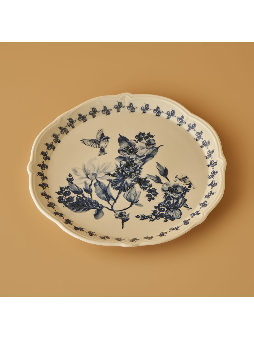 Vanessa Stoneware Sunum Tabağı Mavi (32 cm)-1