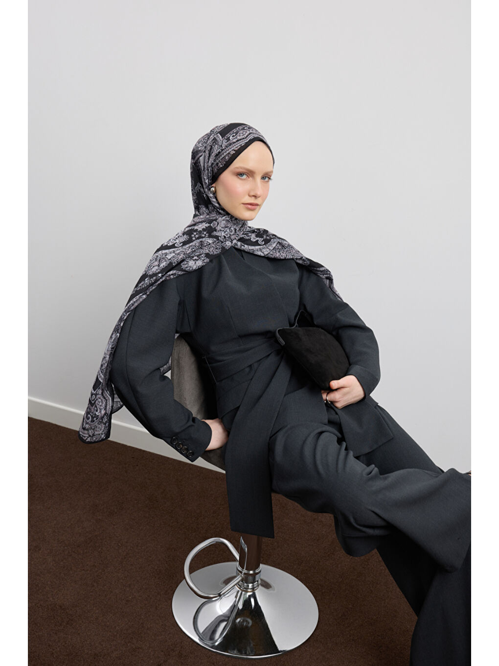 Pamuk Şal Flow Siyah-2