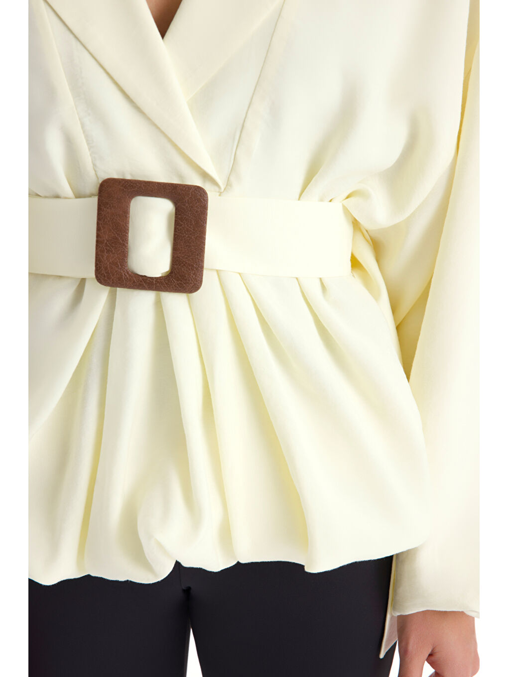 Forteza Balon Kesim Sarı Ceket Gömlek-6