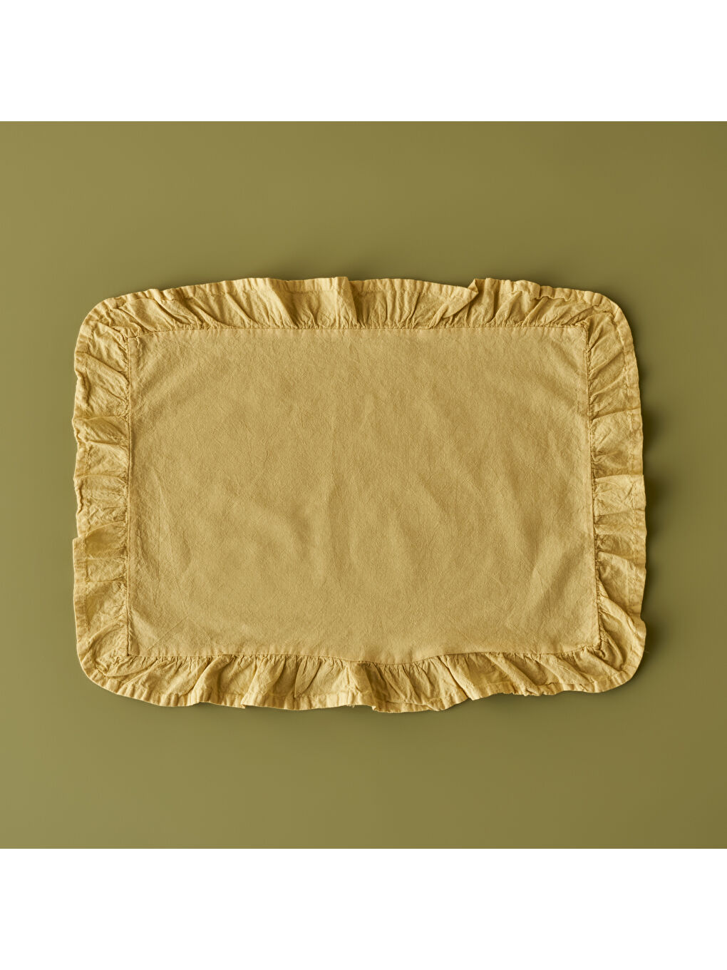 %100 Pamuk Elegance Amerikan Servis Sarı (35x45 cm)-1