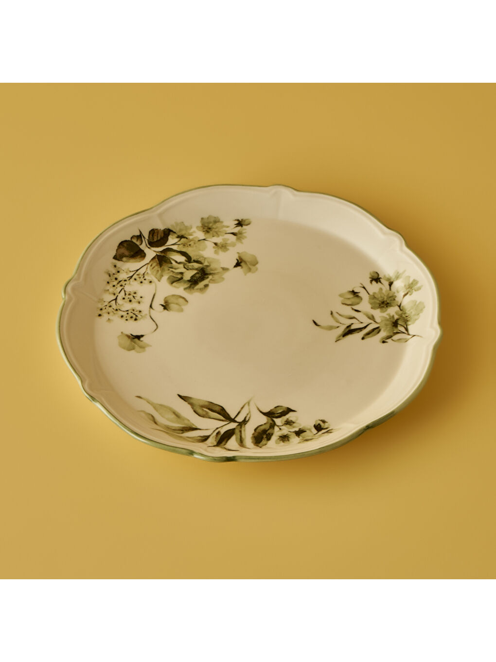 Julia Stoneware Sunum Tabağı Yeşil (32 cm)-1