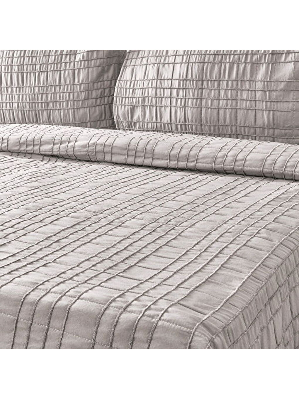 Soft Elit Çift Kişilik Yatak Örtüsü Seti - Gri - 200x230 cm-1