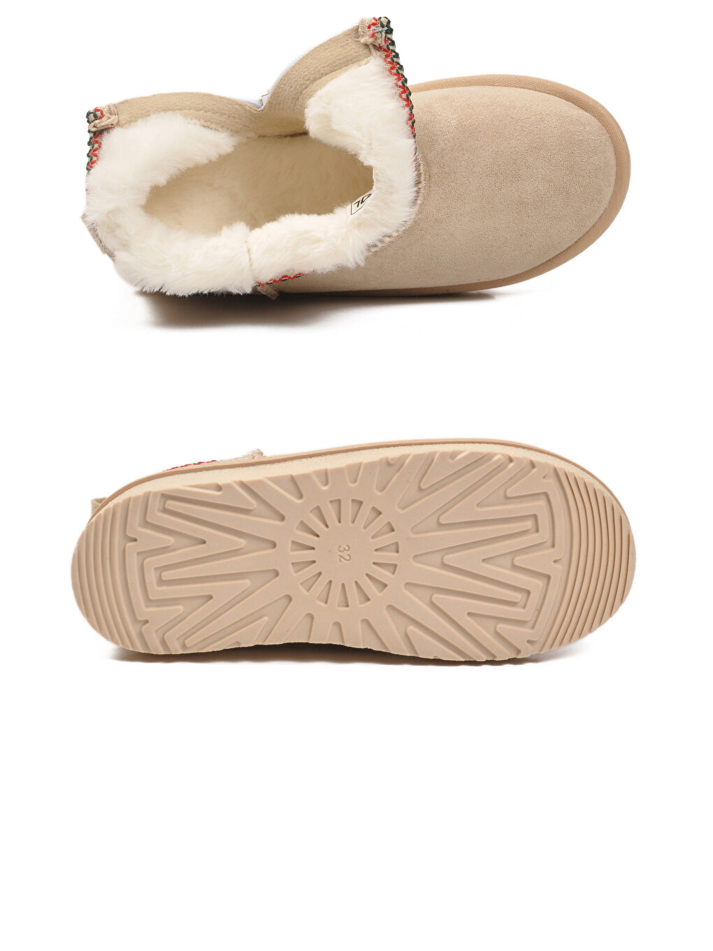 Bej Süet İçi Kürklü Soğuğa Dirençli Kız Çocuk Bot Ugy F-4