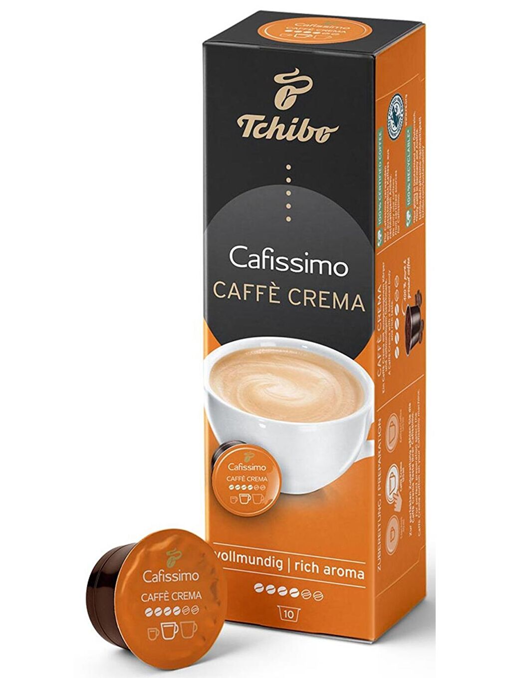 Tchibo Renksiz Caffe Crema Rich Aroma Kapsül Kahve 10 Adet