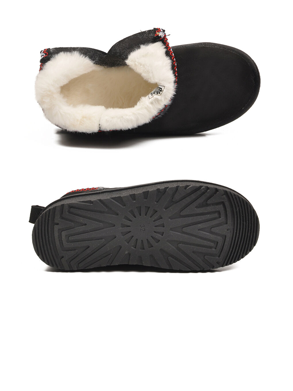 Siyah Süet İçi Kürklü Soğuğa Dirençli Kız Çocuk Bot Ugy F-4