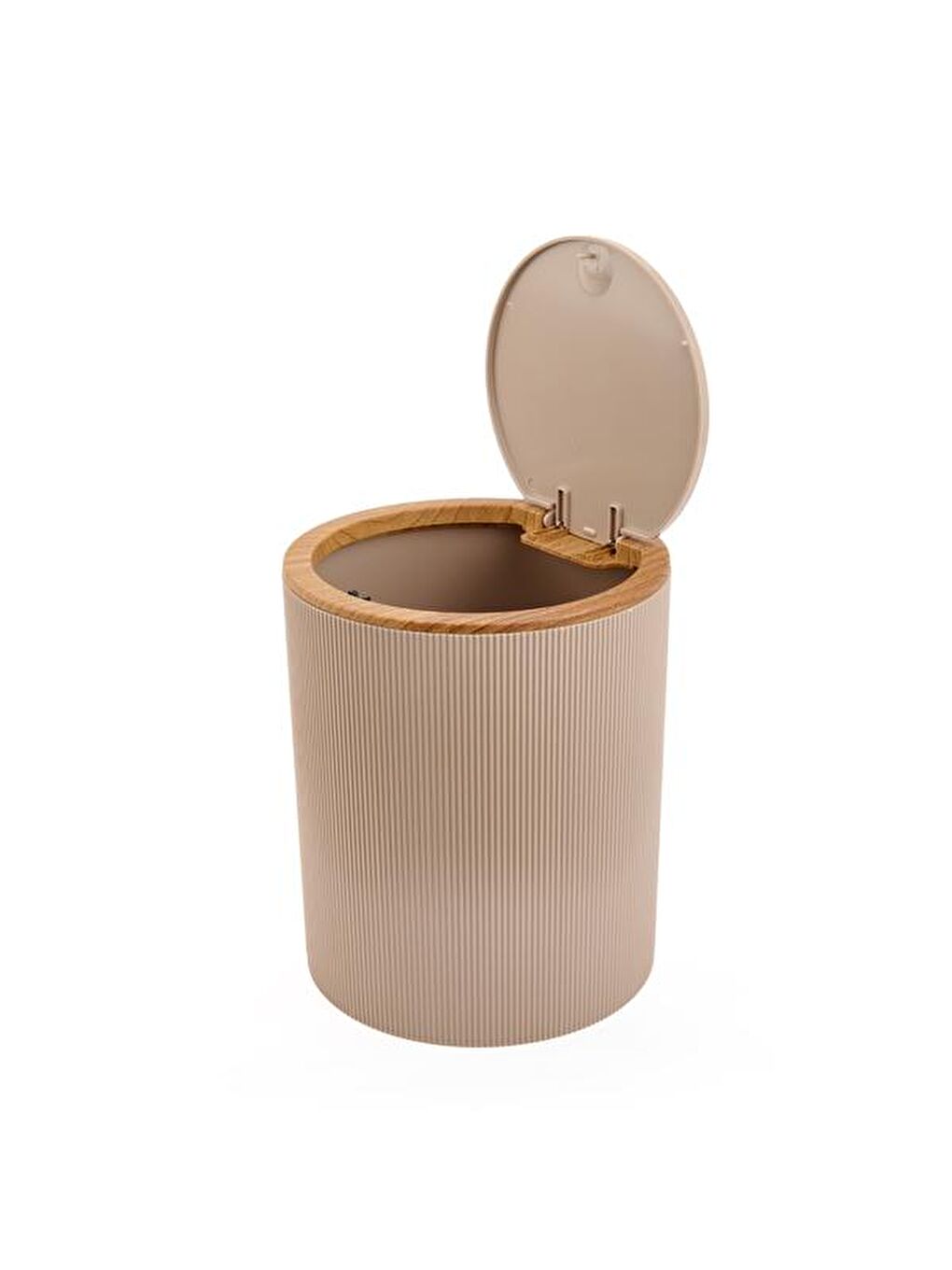 Evidea Bath Ahşap Desenli 5’li Banyo Seti - Bej - 2