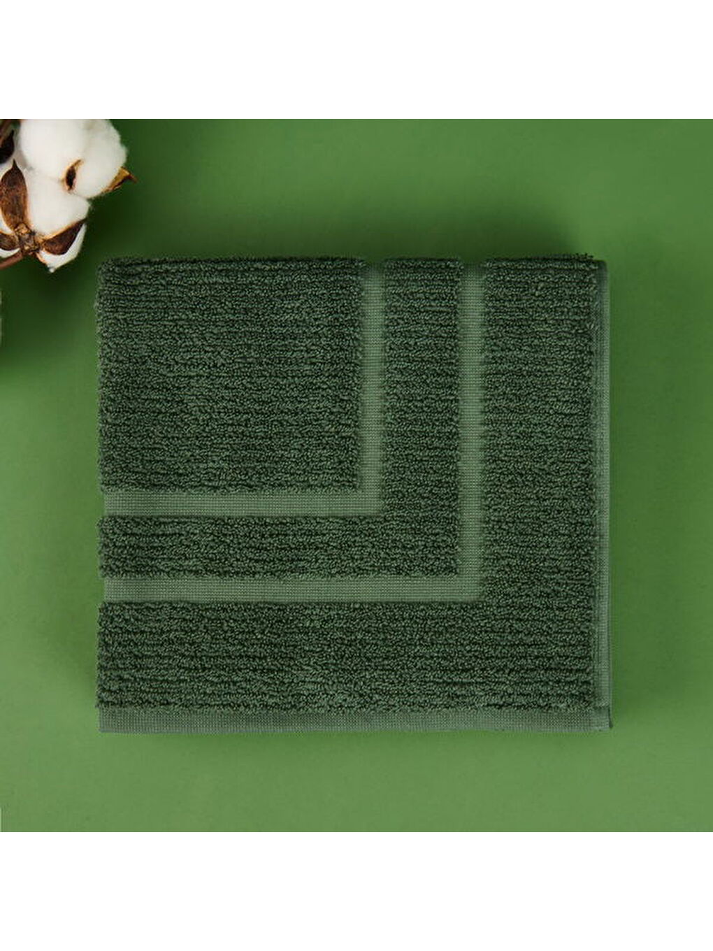 Soft Premium Ayak Havlusu - Haki - 50x70 cm