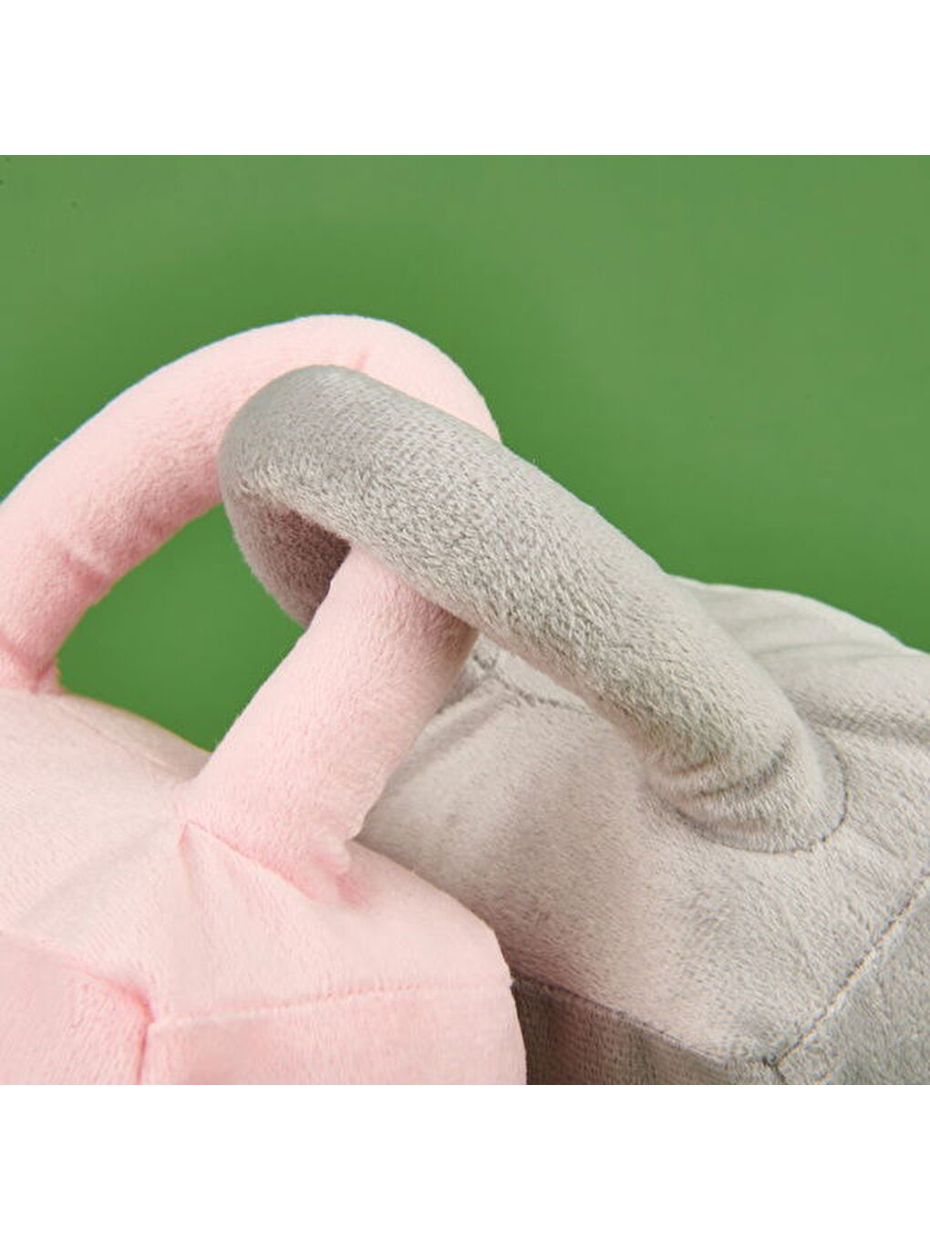 Soft Kilit Figürlü 2'li Yastık - Pembe / Gri-1