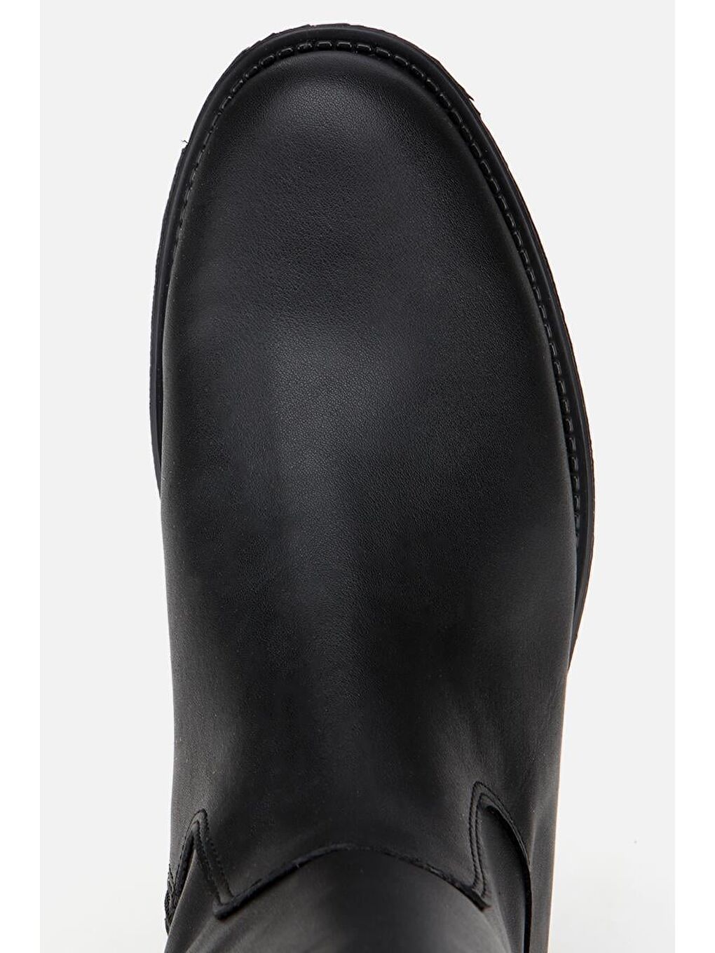 Kadın Siyah Binici Düz Çizme-4