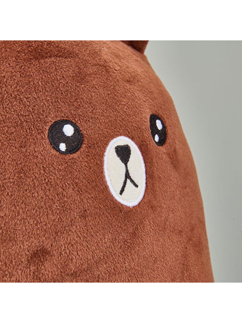 Evidea Soft Bear Figürlü Yastık - Kahverengi - 30x33 cm - 1