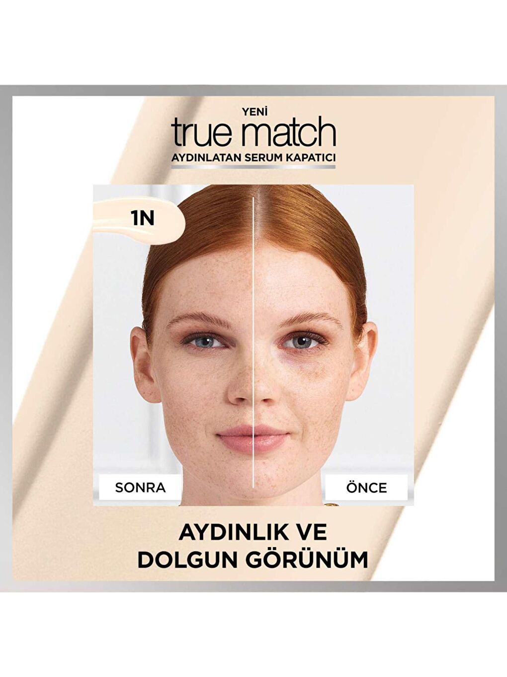 L'Oreal Paris Nude True Match Aydınlatan Serum Kapatıcı - 1N - 5