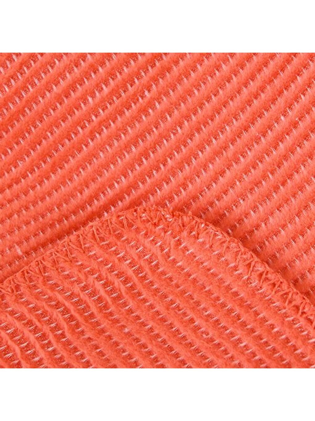 Turuncu Soft Moza Pamuklu Tv Battaniyesi - Yavruağzı - 130x170 cm-4